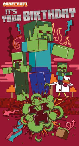 Picture of MINECRAFT ITS YOUR BIRTHDAY CARD